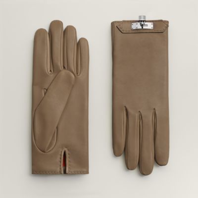 HERMES カシミア100％　手袋　表記サイズME グレー レディースファッション｜ファッション雑貨｜グローブ｜エルメス